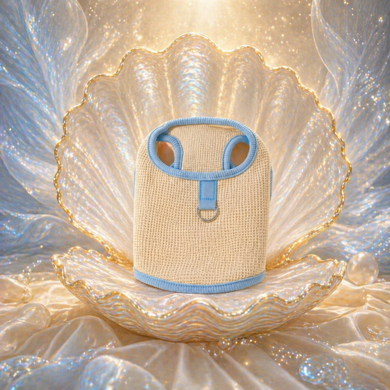Beige & Blue Cat Top - Image 4