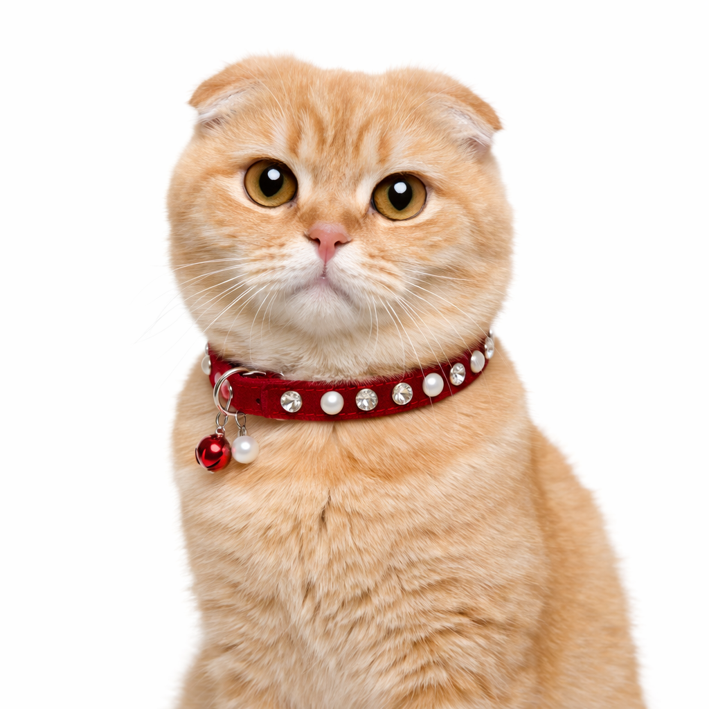 Luxury Red Cat Collar - Image 3