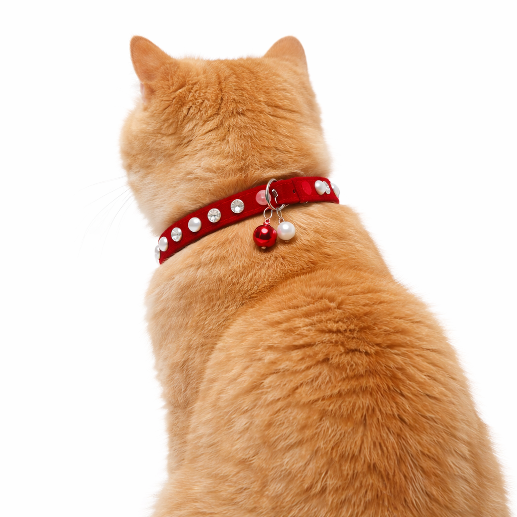 Luxury Red Cat Collar - Image 4